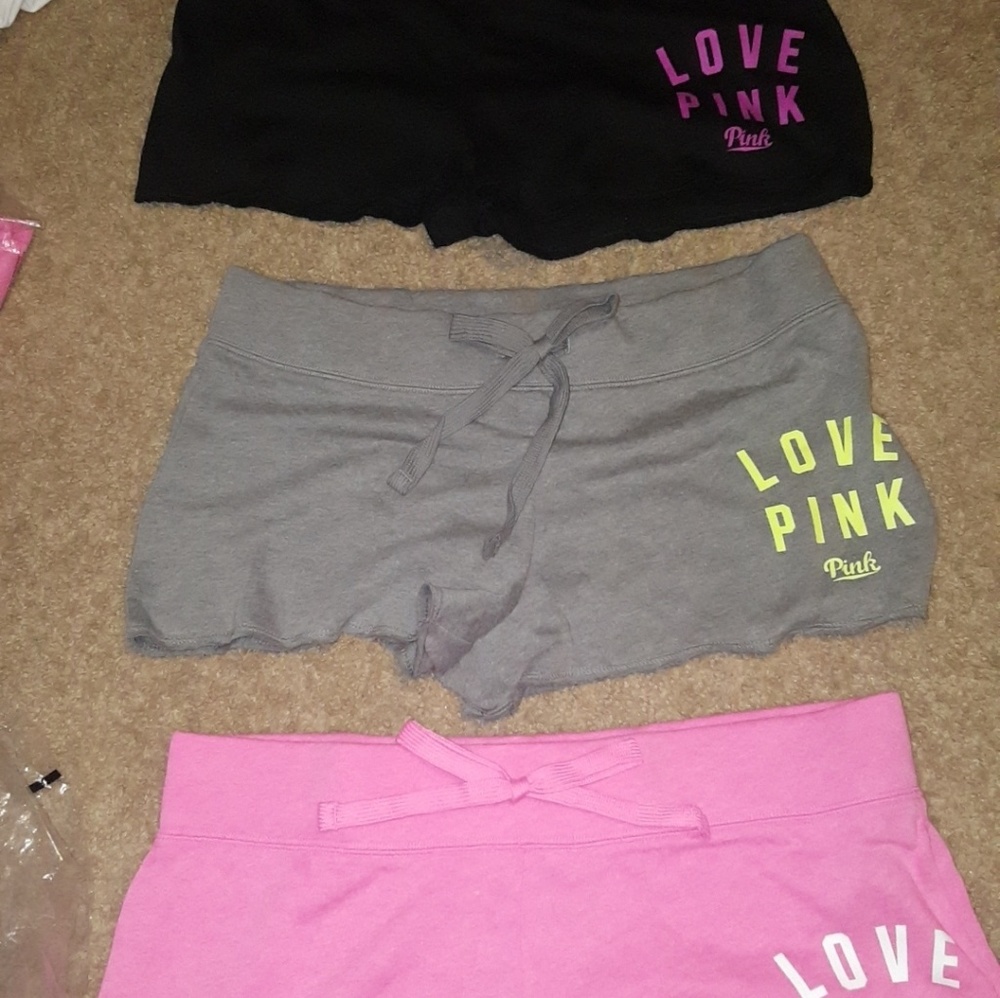 3 PINK shorts